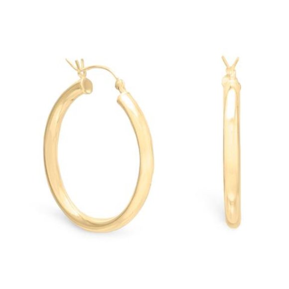 2mm x 28mm Click Hoop Earrings